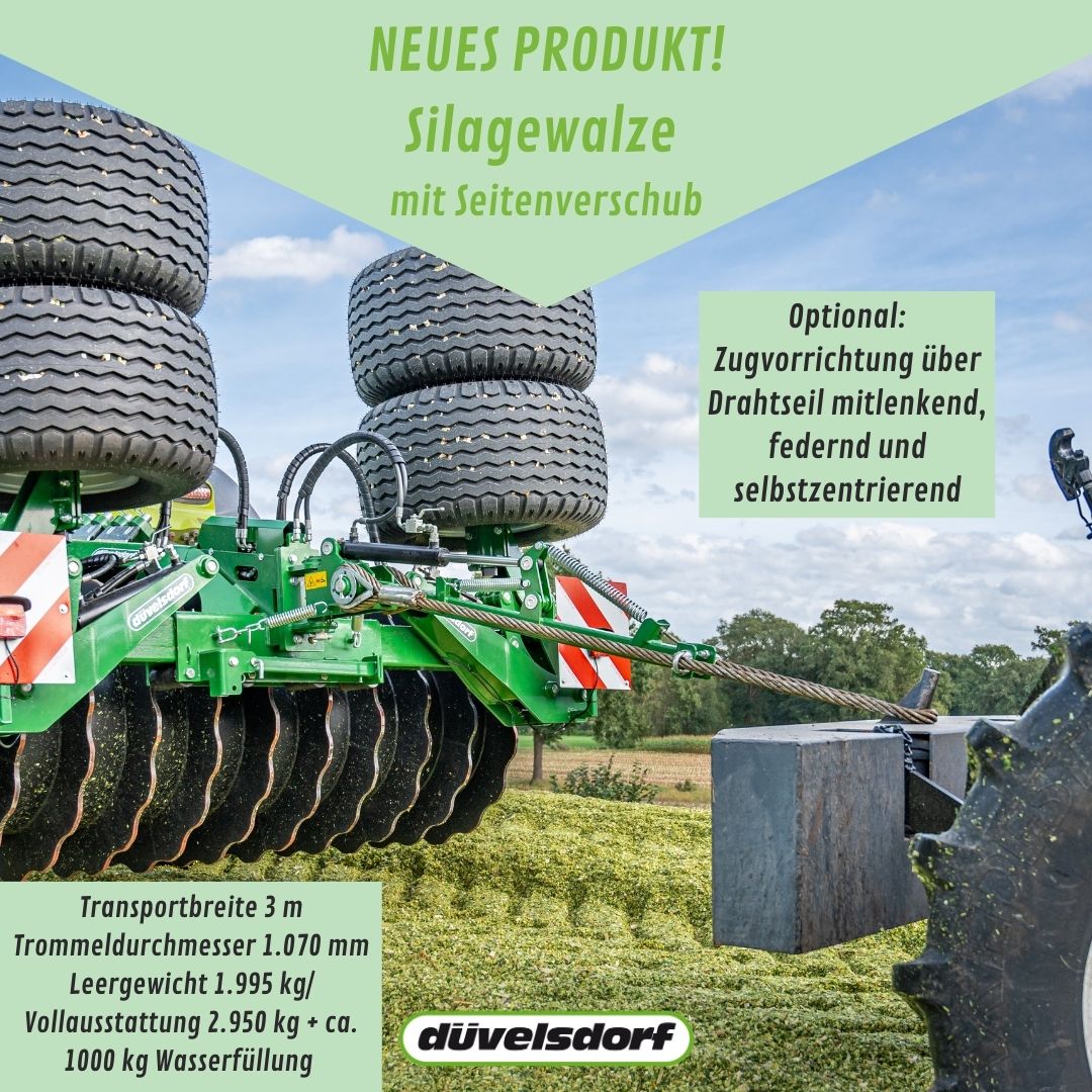 Silagewalze mit Seitenverschub 