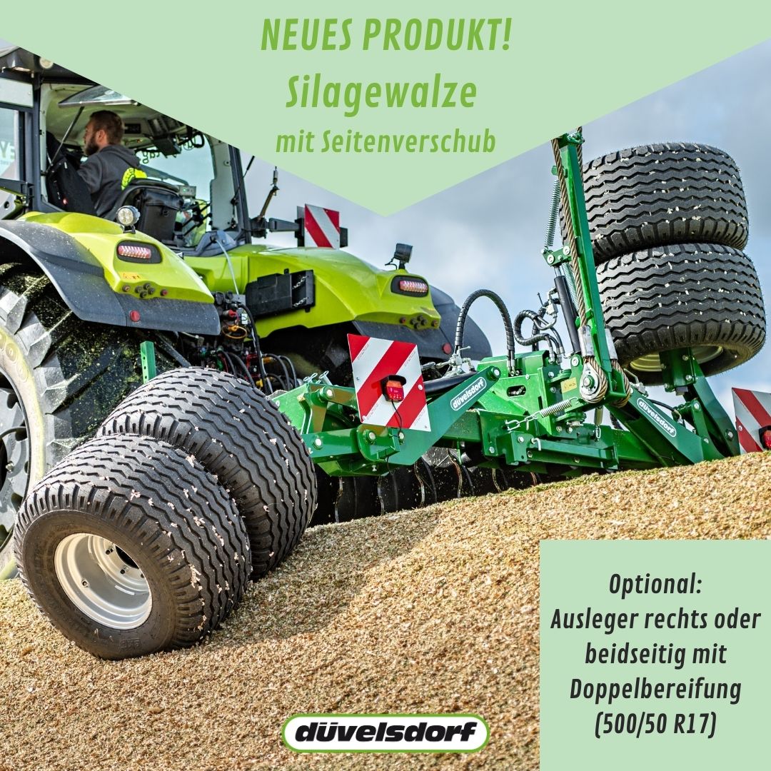 Silagewalze mit Seitenverschub 